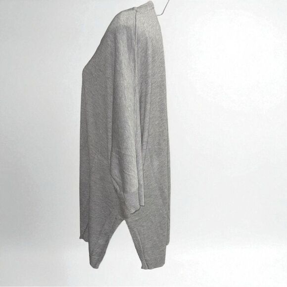 Laurie Felt Heather Gray Oversized Relaxed Pullover Sweater Size M/L - Picture 3 of 11